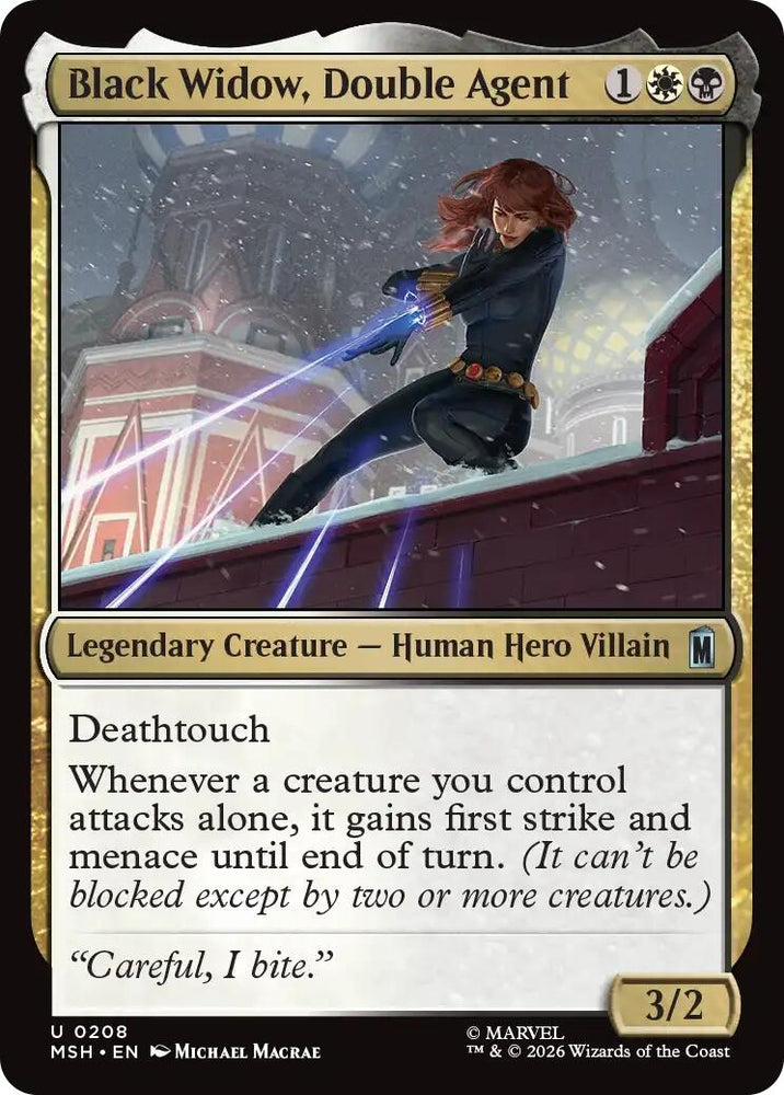 Image for Black Widow, Double Agent (208) [Marvel Super Heroes] (MSH) - Magic: The Gathering