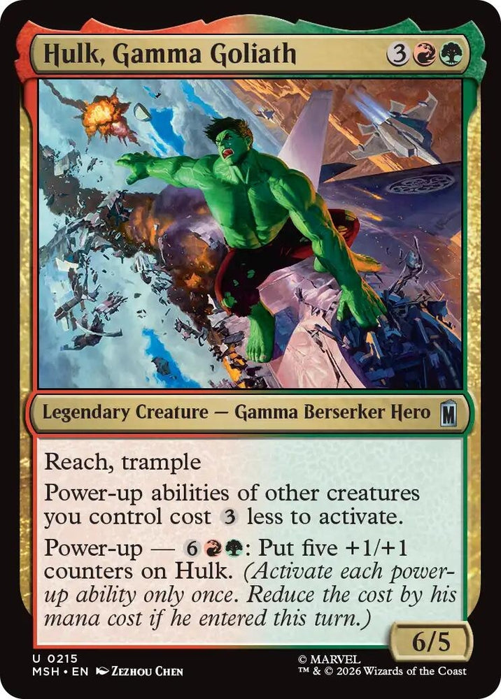 Image for Hulk, Gamma Goliath (215) [Marvel Super Heroes] (MSH) - Magic: The Gathering