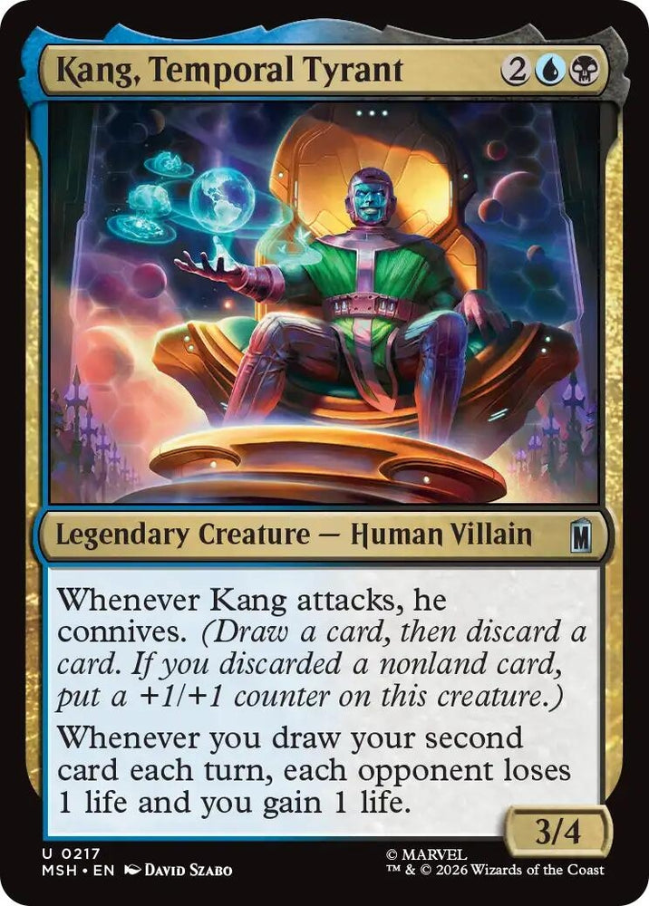 Image for Kang, Temporal Tyrant (217) [Marvel Super Heroes] (MSH) - Magic: The Gathering