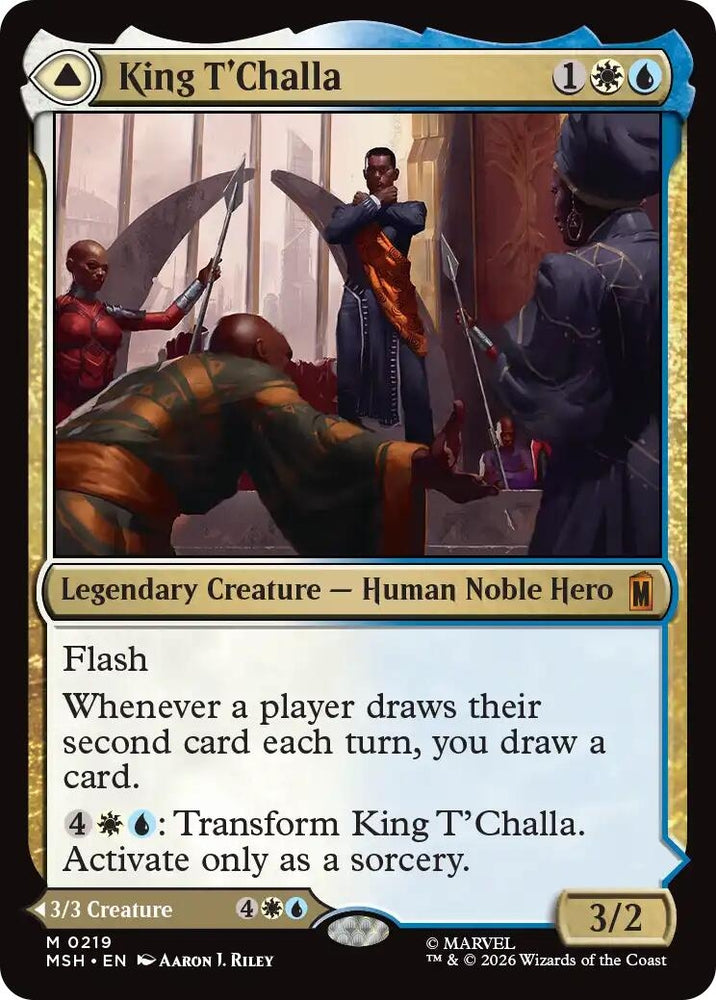Image for King T'Challa (219) [Marvel Super Heroes] (MSH) - Magic: The Gathering