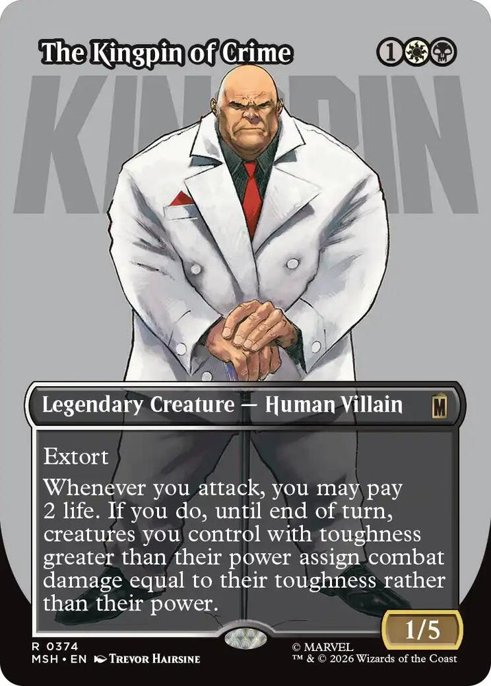 Image for The Kingpin of Crime (Borderless) (0374) (374) [Marvel Super Heroes] (MSH) - Magic: The Gathering