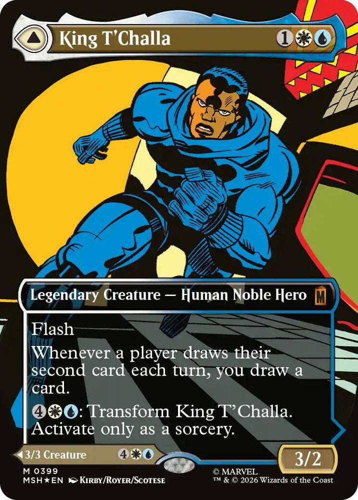 Image for King T'Challa (Borderless) (0399) (399) [Marvel Super Heroes] (MSH) - Magic: The Gathering
