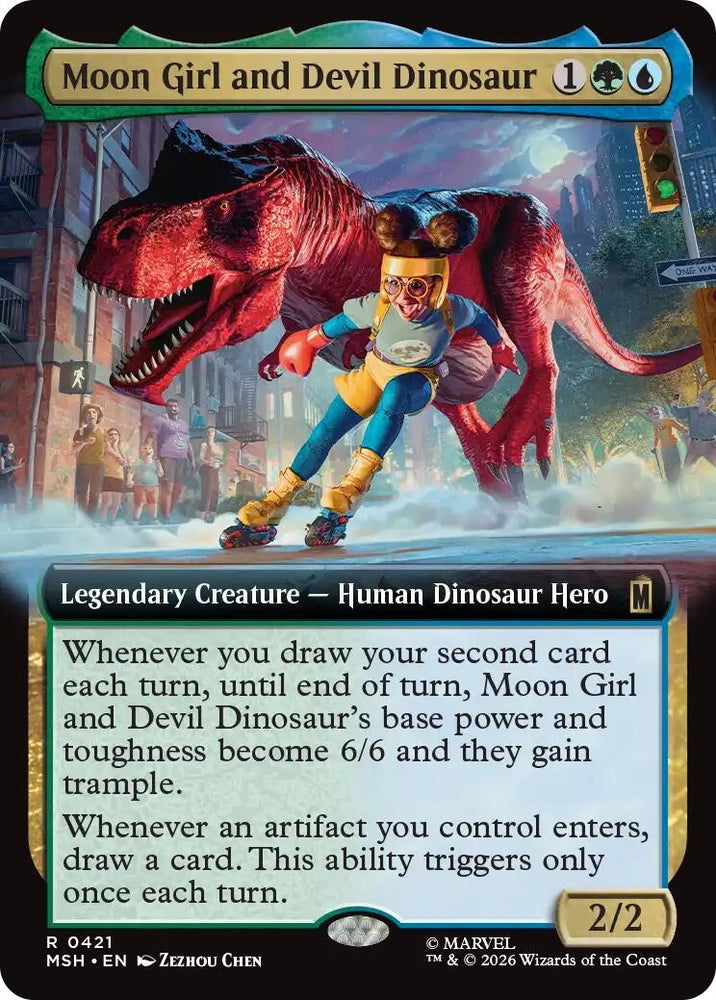 Image for Moon Girl and Devil Dinosaur (Extended Art) (421) [Marvel Super Heroes] (MSH) - Magic: The Gathering