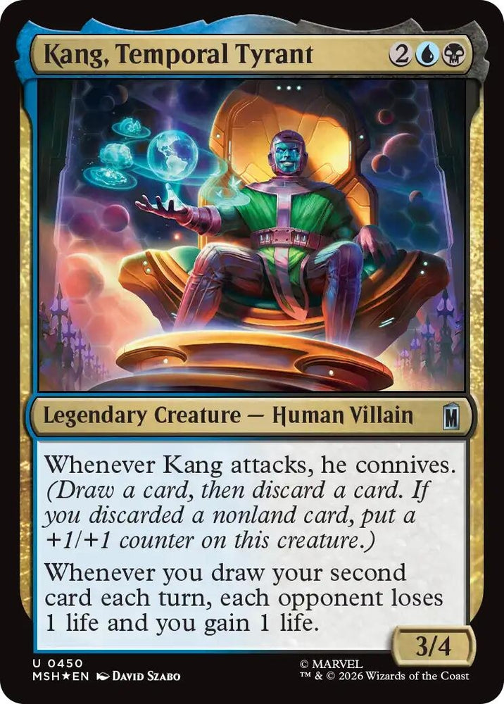 Image for Kang, Temporal Tyrant (Surge Foil) (450) [Marvel Super Heroes] (MSH) - Magic: The Gathering