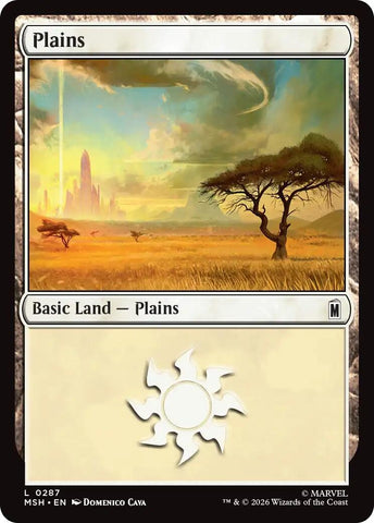 Image for Plains (0287) (287) [Marvel Super Heroes] (MSH) - Magic: The Gathering