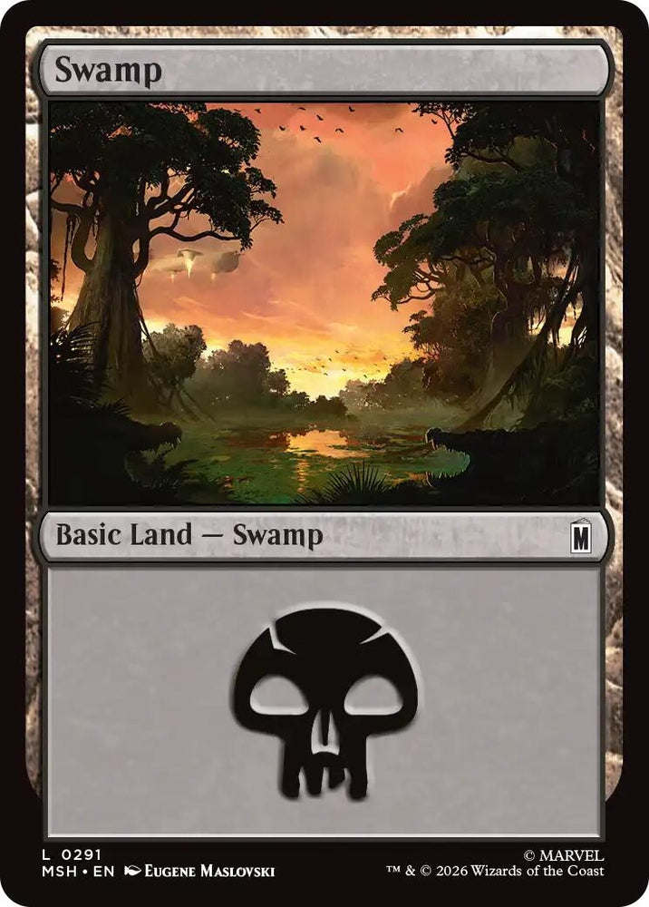 Image for Swamp (0291) (291) [Marvel Super Heroes] (MSH) - Magic: The Gathering