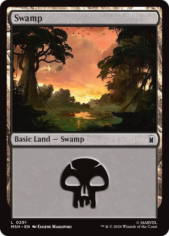 Image for Swamp (0291) (291) [Marvel Super Heroes] (MSH) - Magic: The Gathering