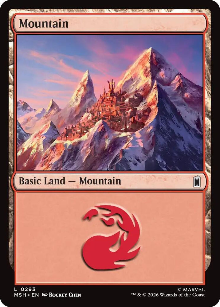 Image for Mountain (0293) (293) [Marvel Super Heroes] (MSH) - Magic: The Gathering