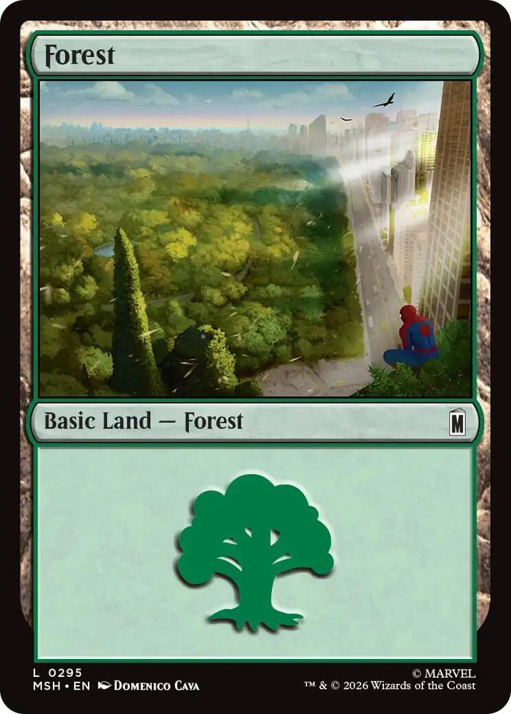 Image for Forest (0295) (295) [Marvel Super Heroes] (MSH) - Magic: The Gathering