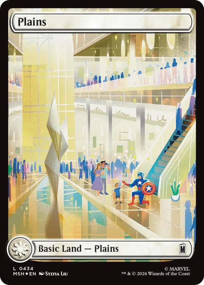 Image for Plains (0434) (Surge Foil) (434) [Marvel Super Heroes] (MSH) - Magic: The Gathering