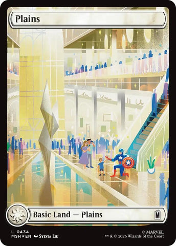 Image for Plains (0434) (Surge Foil) (434) [Marvel Super Heroes] (MSH) - Magic: The Gathering