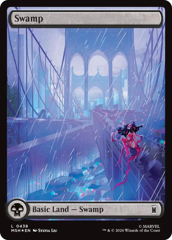 Image for Swamp (0438) (Surge Foil) (438) [Marvel Super Heroes] (MSH) - Magic: The Gathering