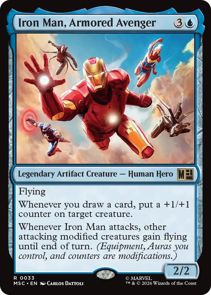 Image for Iron Man, Armored Avenger (33) [Commander: Marvel Super Heroes] (MSC) - Magic: The Gathering