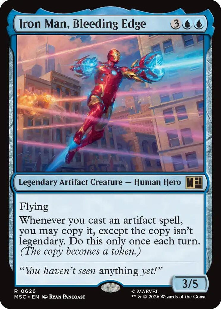 Image for Iron Man, Bleeding Edge (626) [Commander: Marvel Super Heroes] (MSC) - Magic: The Gathering