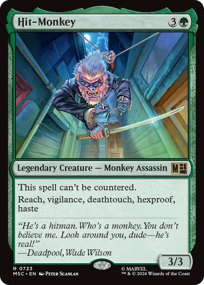 Image for Hit-Monkey (723) [Commander: Marvel Super Heroes] (MSC) - Magic: The Gathering
