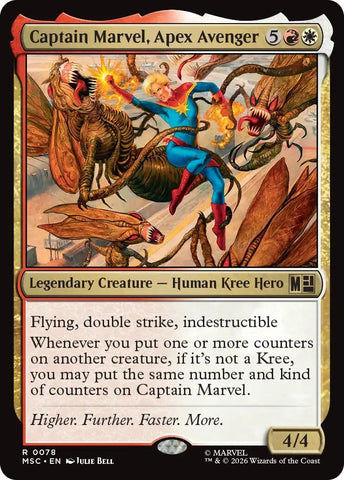 Image for Captain Marvel, Apex Avenger (78) [Commander: Marvel Super Heroes] (MSC) - Magic: The Gathering