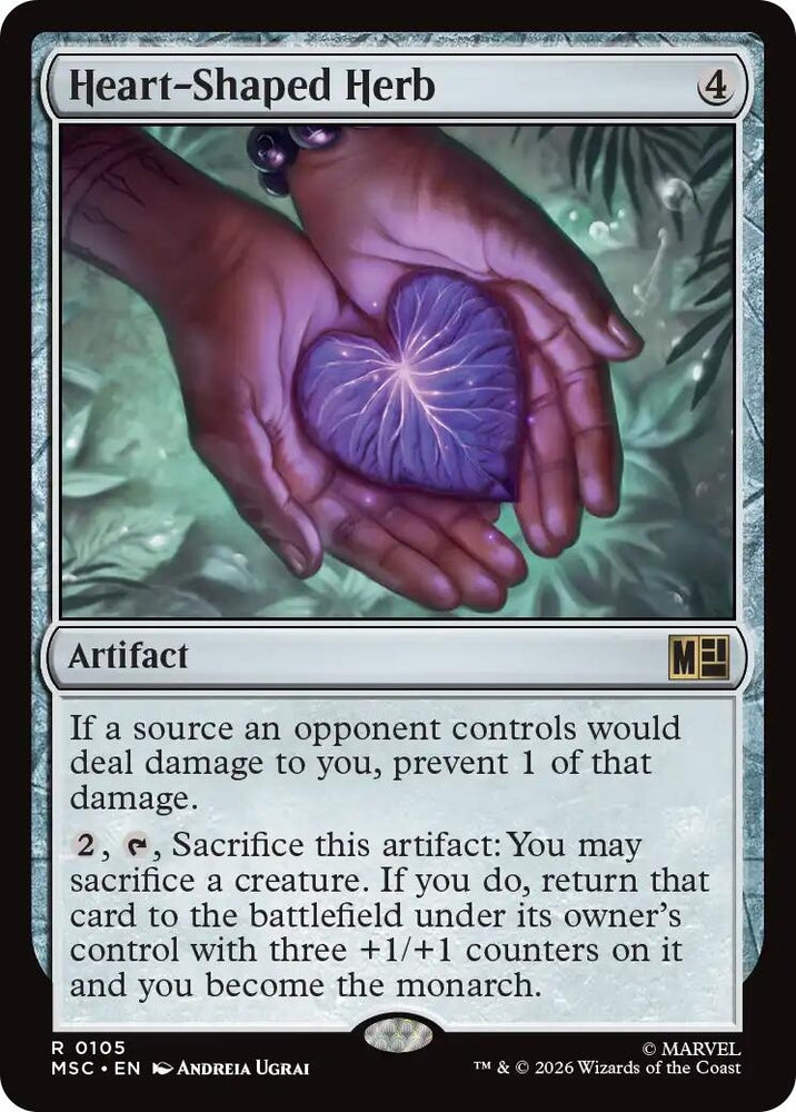 Image for Heart-Shaped Herb (105) [Commander: Marvel Super Heroes] (MSC) - Magic: The Gathering