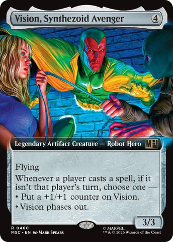 Image for Vision, Synthezoid Avenger (Extended Art) (460) [Commander: Marvel Super Heroes] (MSC) - Magic: The Gathering