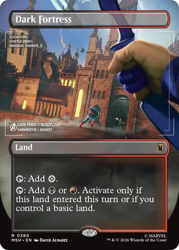 Image for Dark Fortress (Borderless) (380) [Marvel Super Heroes] (MSH) - Magic: The Gathering