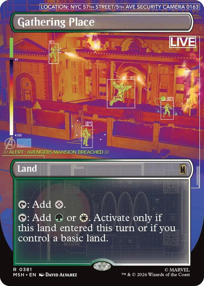 Image for Gathering Place (Borderless) (381) [Marvel Super Heroes] (MSH) - Magic: The Gathering