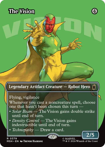 Image for The Vision (Borderless) (379) [Marvel Super Heroes] (MSH) - Magic: The Gathering