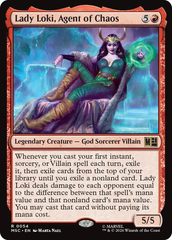 Image for Lady Loki, Agent of Chaos (Surge Foil) (54) [Commander: Marvel Super Heroes] (MSC) - Magic: The Gathering
