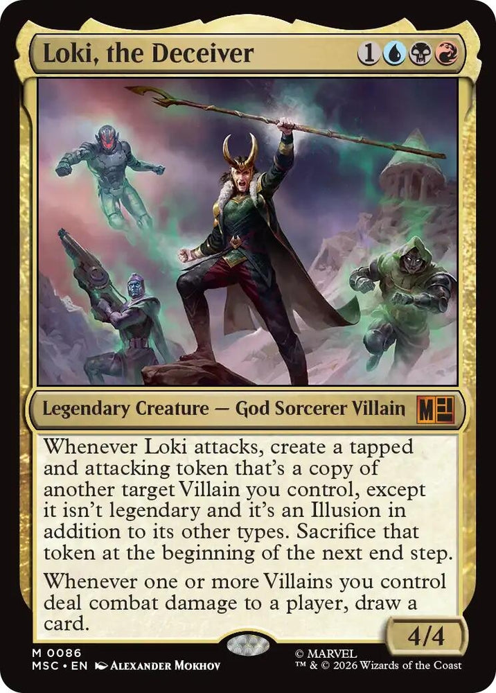 Image for Loki, the Deceiver (Surge Foil) (86) [Commander: Marvel Super Heroes] (MSC) - Magic: The Gathering