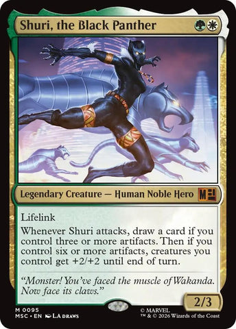 Image for Shuri, the Black Panther (Surge Foil) (95) [Commander: Marvel Super Heroes] (MSC) - Magic: The Gathering