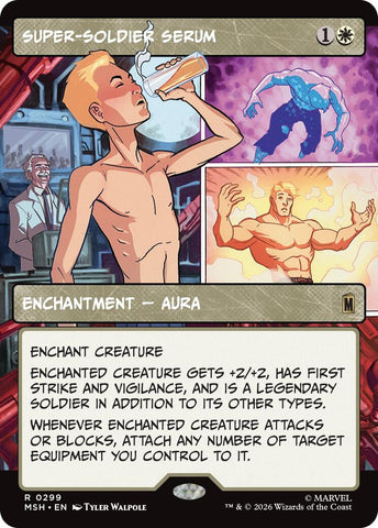 Image for Super-Soldier Serum (Borderless) (299) [Marvel Super Heroes] (MSH) - Magic: The Gathering