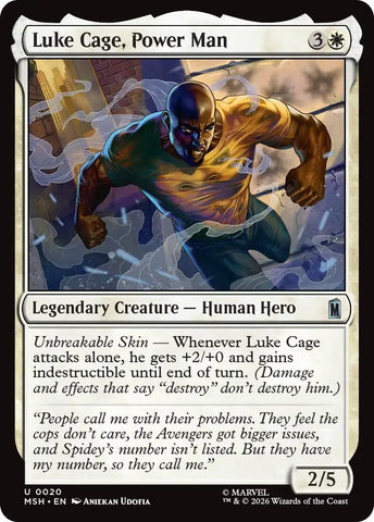 Image for Luke Cage, Power Man (20) [Marvel Super Heroes] (MSH) - Magic: The Gathering