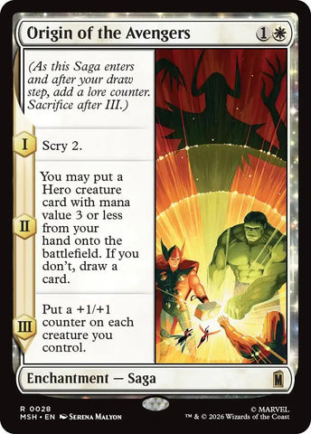 Image for Origin of the Avengers (28) [Marvel Super Heroes] (MSH) - Magic: The Gathering