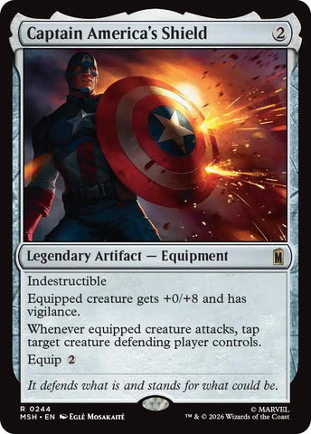 Image for Captain America's Shield (244) [Marvel Super Heroes] (MSH) - Magic: The Gathering