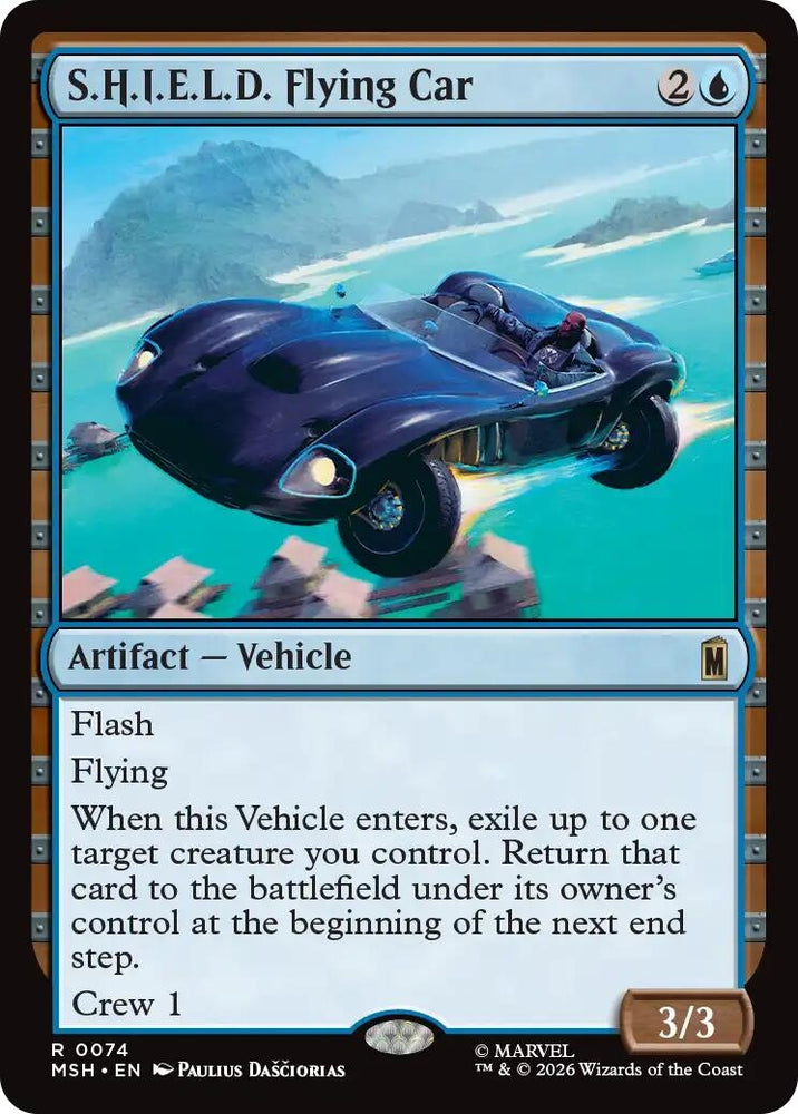Image for S.H.I.E.L.D. Flying Car (74) [Marvel Super Heroes] (MSH) - Magic: The Gathering