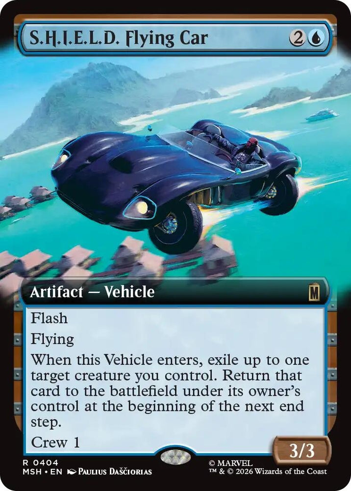Image for S.H.I.E.L.D. Flying Car (Extended Art) (404) [Marvel Super Heroes] (MSH) - Magic: The Gathering