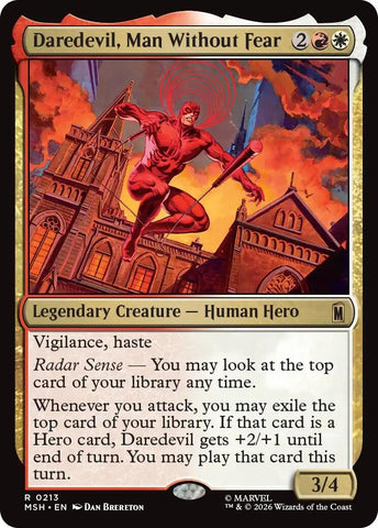 Image for Daredevil, Man Without Fear (213) [Marvel Super Heroes] (MSH) - Magic: The Gathering