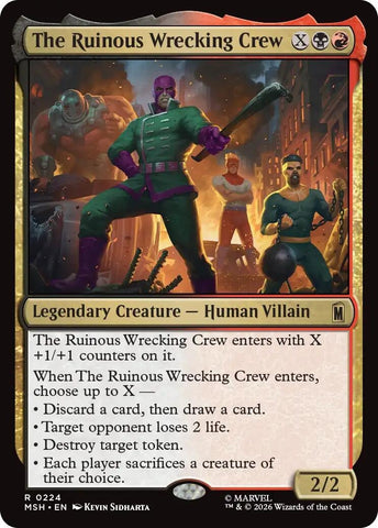 Image for The Ruinous Wrecking Crew (224) [Marvel Super Heroes] (MSH) - Magic: The Gathering