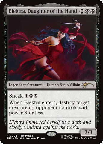 Image for Elektra, Daughter of the Hand (4) [Standard Showdown Promos] (SSP) - Magic: The Gathering