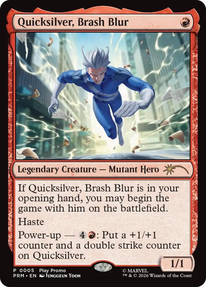 Image for Quicksilver, Brash Blur (4) [Standard Showdown Promos] (SSP) - Magic: The Gathering