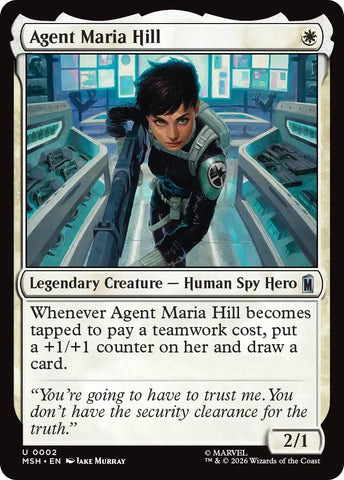 Image for Agent Maria Hill (2) [Marvel Super Heroes] (MSH) - Magic: The Gathering