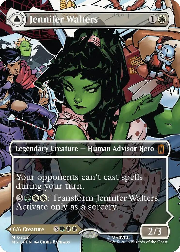 Image for Jennifer Walters (Borderless) (0328) (328) [Marvel Super Heroes] (MSH) - Magic: The Gathering