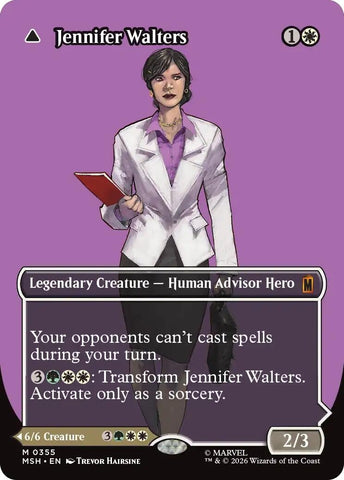 Image for Jennifer Walters (Borderless) (0355) (355) [Marvel Super Heroes] (MSH) - Magic: The Gathering