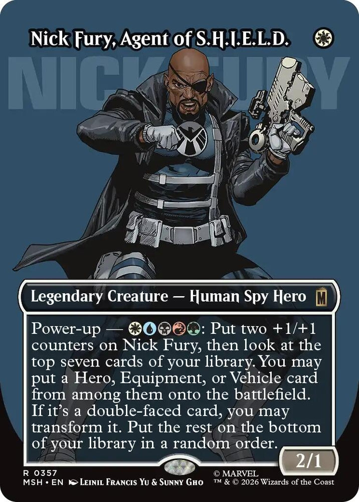 Image for Nick Fury, Agent of S.H.I.E.L.D. (Borderless) (0357) (357) [Marvel Super Heroes] (MSH) - Magic: The Gathering