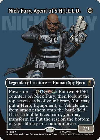 Image for Nick Fury, Agent of S.H.I.E.L.D. (Borderless) (0357) (357) [Marvel Super Heroes] (MSH) - Magic: The Gathering
