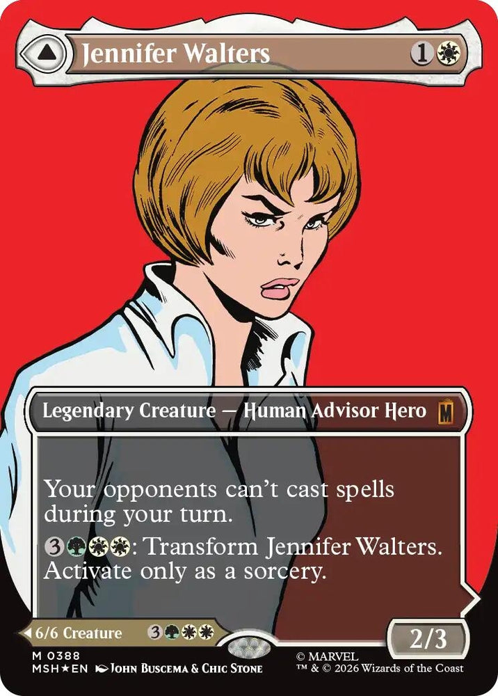 Image for Jennifer Walters (Borderless) (0388) (388) [Marvel Super Heroes] (MSH) - Magic: The Gathering
