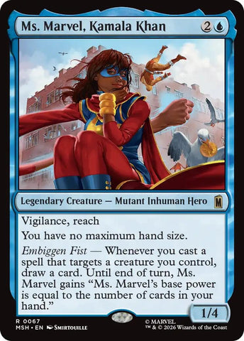 Image for Ms. Marvel, Kamala Khan (67) [Marvel Super Heroes] (MSH) - Magic: The Gathering