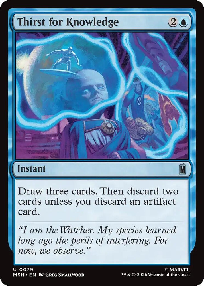 Image for Thirst for Knowledge (79) [Marvel Super Heroes] (MSH) - Magic: The Gathering