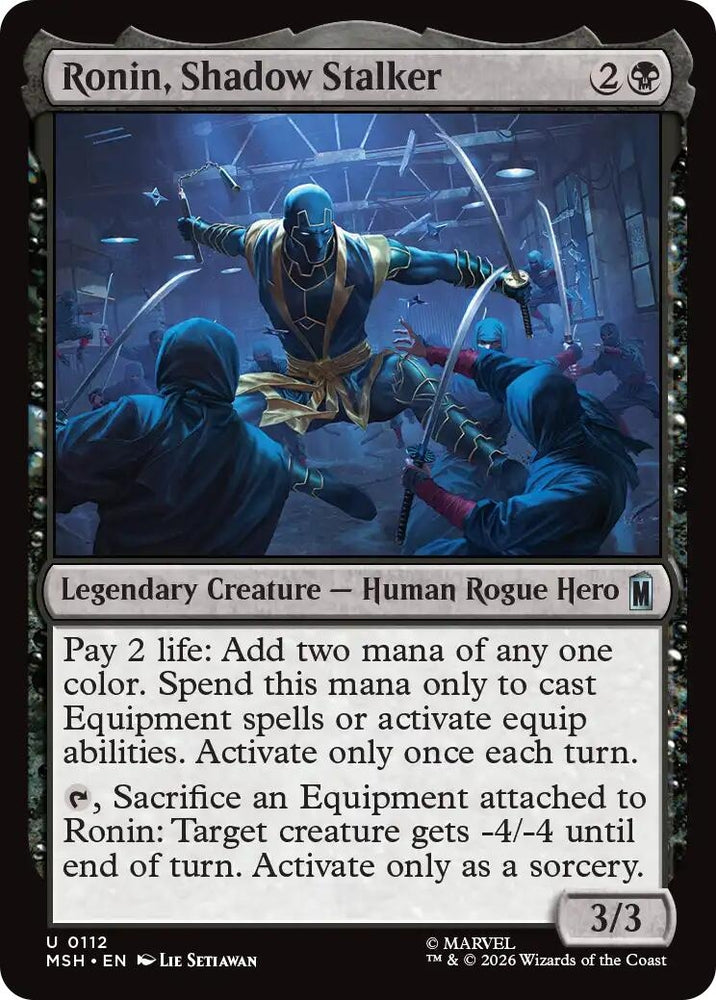 Image for Ronin, Shadow Stalker (112) [Marvel Super Heroes] (MSH) - Magic: The Gathering