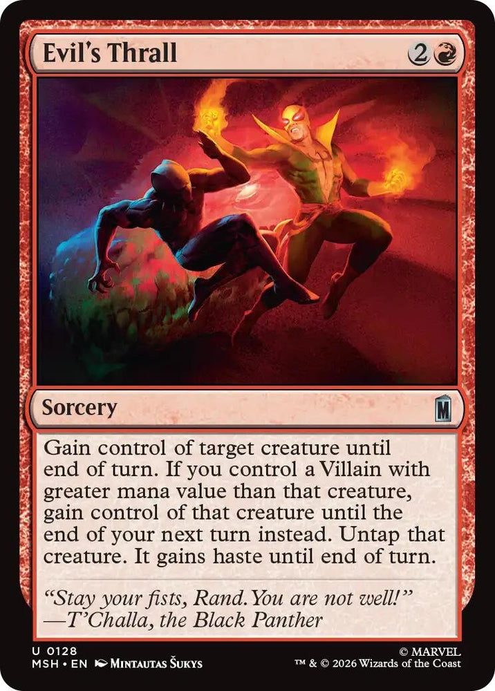 Image for Evil's Thrall (128) [Marvel Super Heroes] (MSH) - Magic: The Gathering