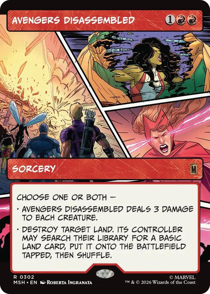 Image for Avengers Disassembled (Borderless) (302) [Marvel Super Heroes] (MSH) - Magic: The Gathering