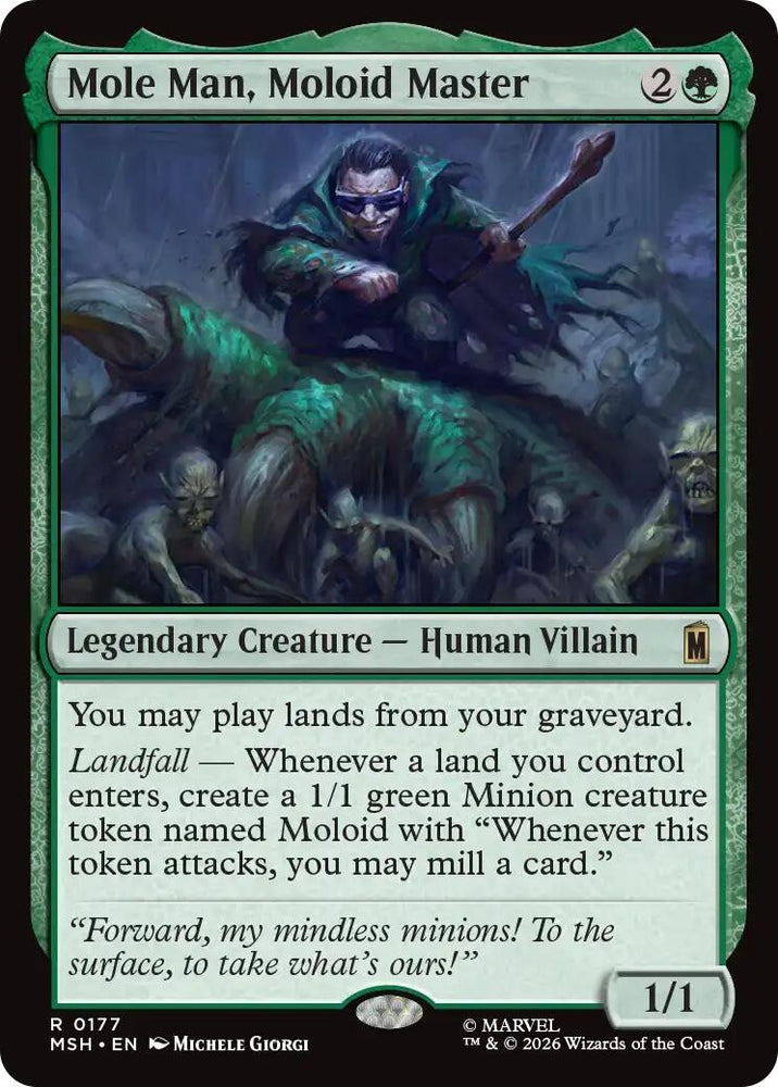 Image for Mole Man, Moloid Master (177) [Marvel Super Heroes] (MSH) - Magic: The Gathering